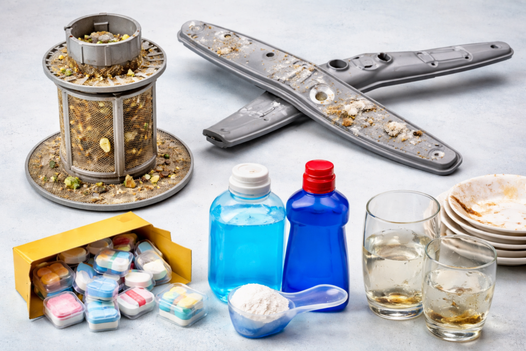 warum die Spülmaschine nicht richtig sauber macht