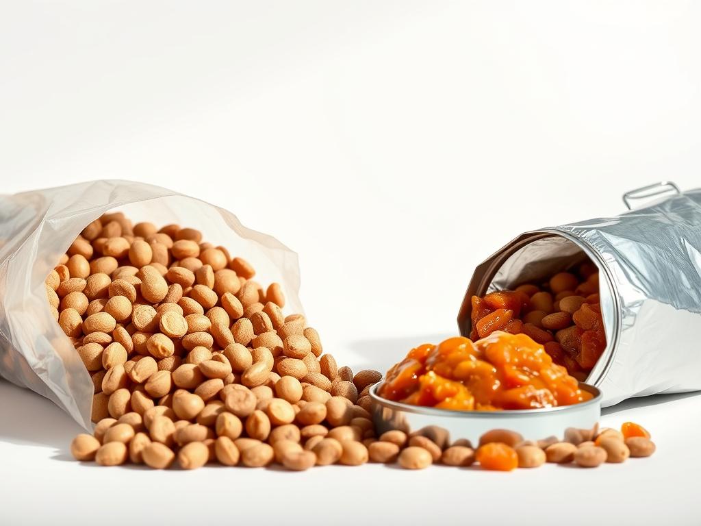Trockenfutter vs Nassfutter